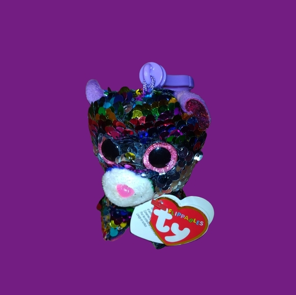 Ty Flippables Clip on Dotty the Leopard - Picture 1 of 9